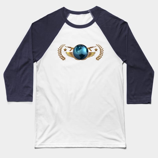 CS GO The Global Elite (Simple/Clean) Baseball T-Shirt by Nlelith